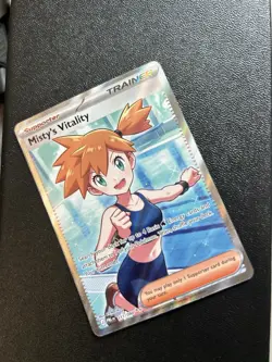Pokemon Pitch Black Misty’s Vitality Ultra Rare Trainer Card - Image 1