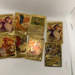 Set of 20 Gold Foil cards Fan Art Pokemon Cards - Image 2