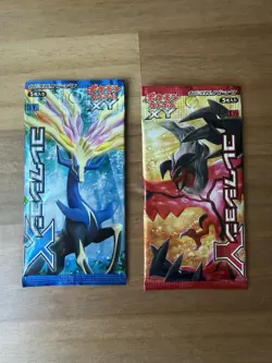 2013 Japanese Pokemon Card Game XY1 Y Collection 1st Edition 2 Packs! X and Y! - Image 1