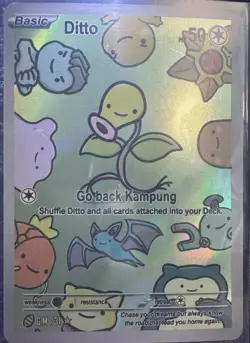After Skool Hobby Pokemon S2 Genetic Mystery 30 Bellsprout Ditto Card NM-Mint - Image 1