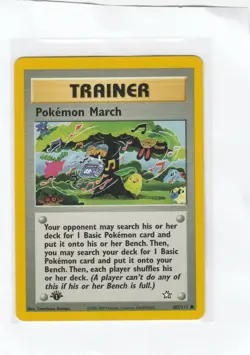 Pokemon March 1st Edition Neo Genesis 102/111 Pokemon Card WOTC Vintage - Image 1