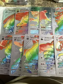 Pokemon Silver Foil 🔥Fan Art 🔥Cards Lot Of 10 Total NM - Image 1
