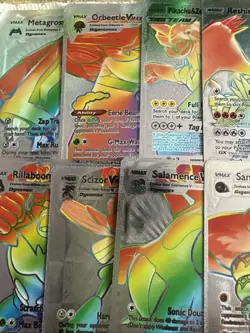 Pokemon Silver Foil 🔥Fan Art 🔥Cards Lot Of 10 Total NM - Image 2