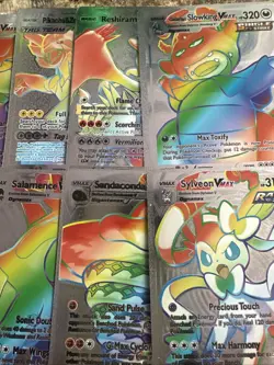 Pokemon Silver Foil 🔥Fan Art 🔥Cards Lot Of 10 Total NM - Image 3