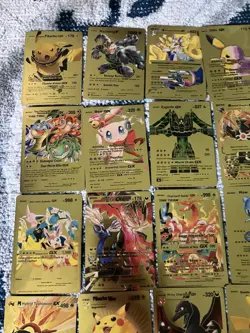 Pokemon Gold Foil Fan Art 54 Card Lot - Image 2