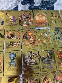 Pokemon Gold Foil Fan Art 54 Card Lot - Image 3