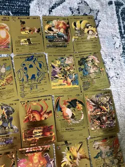Pokemon Gold Foil Fan Art 54 Card Lot - Image 4