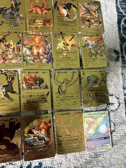 Pokemon Gold Foil Fan Art 54 Card Lot - Image 5