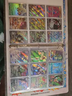 360 Pokemon Card Lot V VMAX EX Full Art Holo Rare GX SR Two Binder Collection - Image 2