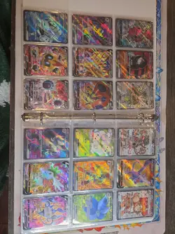 360 Pokemon Card Lot V VMAX EX Full Art Holo Rare GX SR Two Binder Collection - Image 3