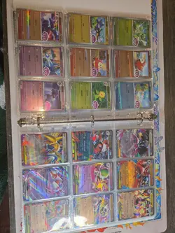 360 Pokemon Card Lot V VMAX EX Full Art Holo Rare GX SR Two Binder Collection - Image 5