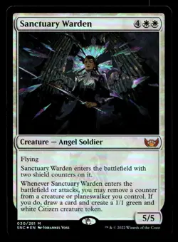Sanctuary Warden 30 Foil M Streets of New Capenna - Image 1