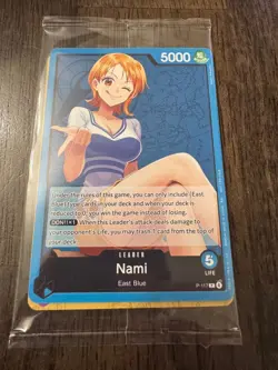 One Piece TCG Card Game Go All the Way to the Top! Nami P-117 OP13 Promo Sealed - Image 1