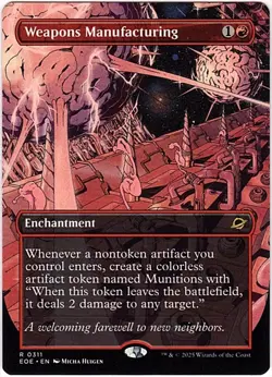 MTG Edge Of Eternities Weapons Manufacturing Borderless (Rare) - Image 1