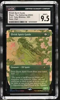 ELVISH SPIRIT GUIDE Secret Lair Foil Yoko Shimizu CGC 9.5 MTG [Nostalgium] - Image 1