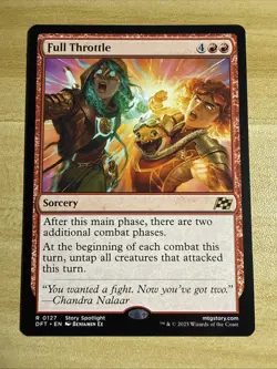 Full Throttle - R0127 Regular - Aetherdrift - Magic the Gathering - NM - Image 1