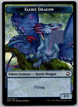 Faerie Dragon Token 4 Adventures in the Forgotten Realms Magic: The Gathering NM - Image 1