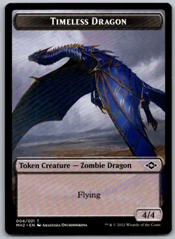 Timeless Dragon Token 4 Token Modern Horizons 2 Magic: The Gathering Near Mint - Image 1
