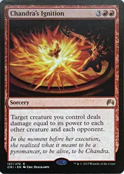 Chandra's Ignition 137 Rare Magic Origins Magic: The Gathering Near Mint - Image 1
