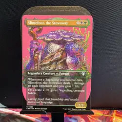 Wizards of the Coast MTG Slimefoot, the Stowaway Foil Borderless CMM 686 - Image 1