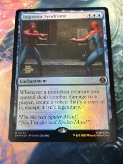 MTG Impostor Syndrome - Foil Marvel's Spider-Man Prerelease Promo NM/M - Image 1