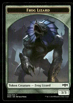 2019 Ravnica Allegiance Tokens Frog Lizard Token/Common #6 - Image 1