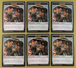 6 Treasure Token (007) Ixalan Magic the Gathering MTG 6 - Image 1