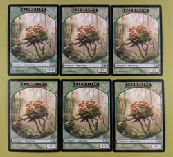 6 Saproling Token Magic 2013 M13 Magic the Gathering MTG 6 - Image 1