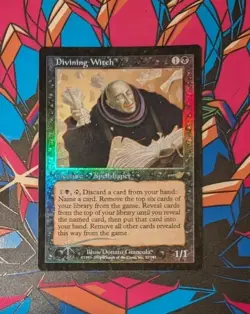 MTG *FOIL* Nemesis Rare DIVINING WITCH MP - Image 1