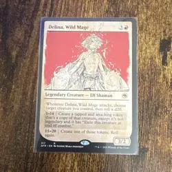 Wizards of the Coast MTG Delina, Wild Mage 317 Rare Showcase Regular English AFR - Image 1