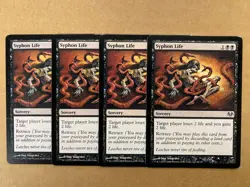 MTG 4x Syphon Life # 46 Eventide Modern Magic the Gathering x4 LP - Image 1