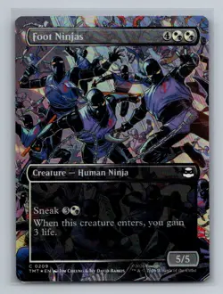 209 Foot Ninjas (Borderless) NM Teenage Mutant Ninja Turtles Foil - Image 1