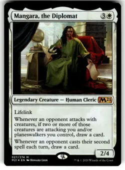 Mangara, the Diplomat 27 Mythic Core Set 2021 Magic: The Gathering Foil NM - Image 1