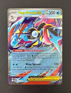 Mega Greninja ex 022/086 Double Rare Chaos Rising Pokemon Holo Near Mint - Image 1