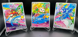 Pokemon First Partner Illustration Collection Series 1 Alola Gen 7 Starter Set - Image 1