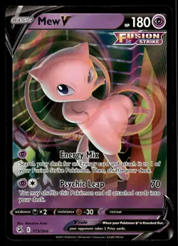 Mew V 113/264 SWSH08: Fusion Strike Pokemon - Image 1