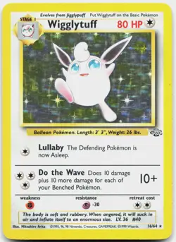 Wigglytuff 16/64 Holo Rare Jungle Pokemon Unlimited Holo Lightly Played - Image 1