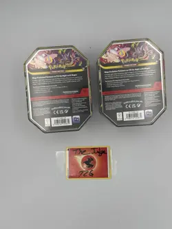 2 X Pokemon TCG Mega Moonlit ex Tin Bundle Clefable & Gengar Sealed New - Image 2