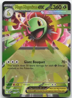 Mega Meganium ex 034 Holo Promo ME: Mega Evolution Promo Pokemon Near Mint - Image 1