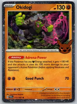 Okidogi (Cosmos Holo) 111/167 Holo Rare Trick or Trade BOOster 2024 Pokemon NM - Image 1