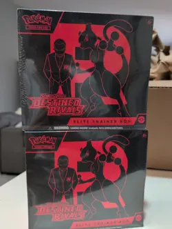 2x Pokemon Destined Rivals Elite Trainer Box - FACTORY NEW - SEALED ETBs - Image 1