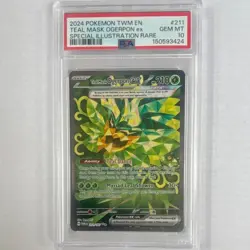 The Pokemon Company 2024 Teal Mask Ogerpon ex SIR Holo English 211/167 PSA 10 - Image 1