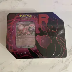 Pokemon TCG Team Rockets Mewtwo EX Tin - Factory Sealed - Image 1