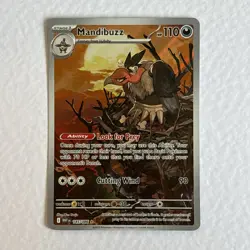 Mandibuzz 145/086 Scarlet & Violet White Flare Illustration Rare Pokemon TCG - Image 1