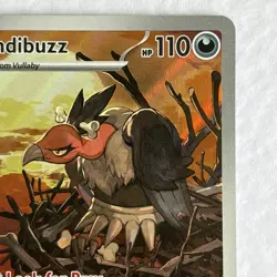 Mandibuzz 145/086 Scarlet & Violet White Flare Illustration Rare Pokemon TCG - Image 3