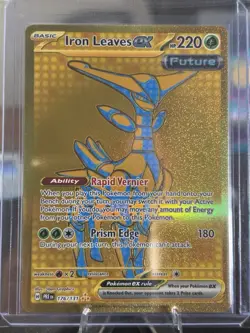 Pokemon TCG Iron Leaves ex 176/131 Hyper Rare Holo Full Art Prismatic Evolutions - Image 1
