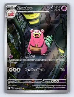 SLOWBRO 090/084 ILLUSTRATION RARE PITCH BLACK POKEMON Holo NM - Image 1