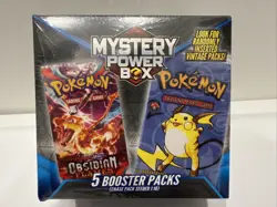 Pokemon TCG 2024 Mystery Power Box (5 Booster Packs) New, Chase 1:10 - Image 1