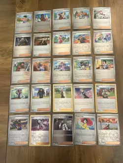 Pokemon TCG 25 Card Lot Of Trainer Supporter Cards All Holos NO DOUBLES NM/LP - Image 1