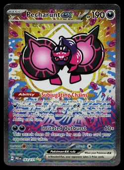 Pokemon Card - Pecharunt ex Prismatic Evolutions 163/131 Holo SIR - Image 1